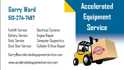 Accelerated Equipment Service Business Card