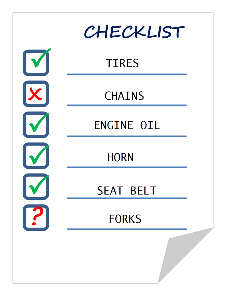 Checklist